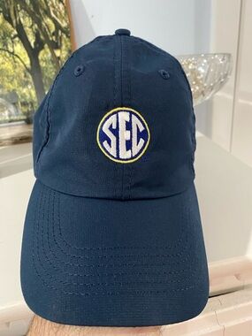 SEC Logo Southeastern Conference Greystone Baseball Cap Hat Football Baseball ⛳️